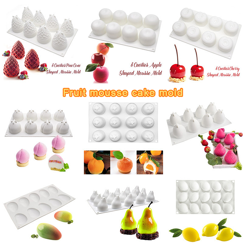 Model Kitchen Set - Food-Grade Silicone Fruit Series Cake Mold