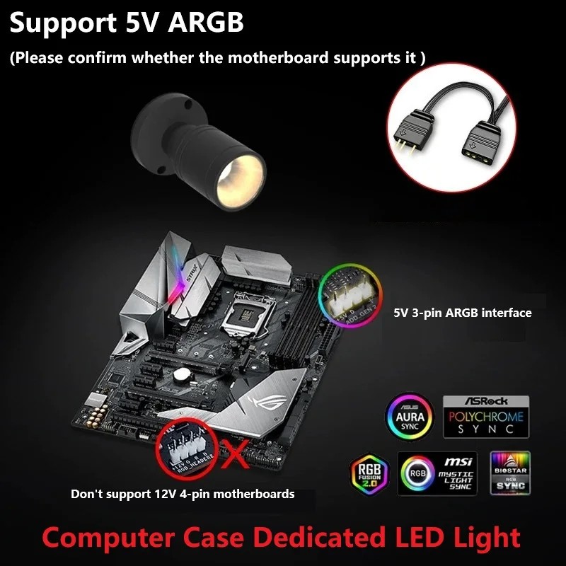 QITU 1W 3W ARGB 5V 3Pin Header - đánh giá và giá Model Kit Display Case