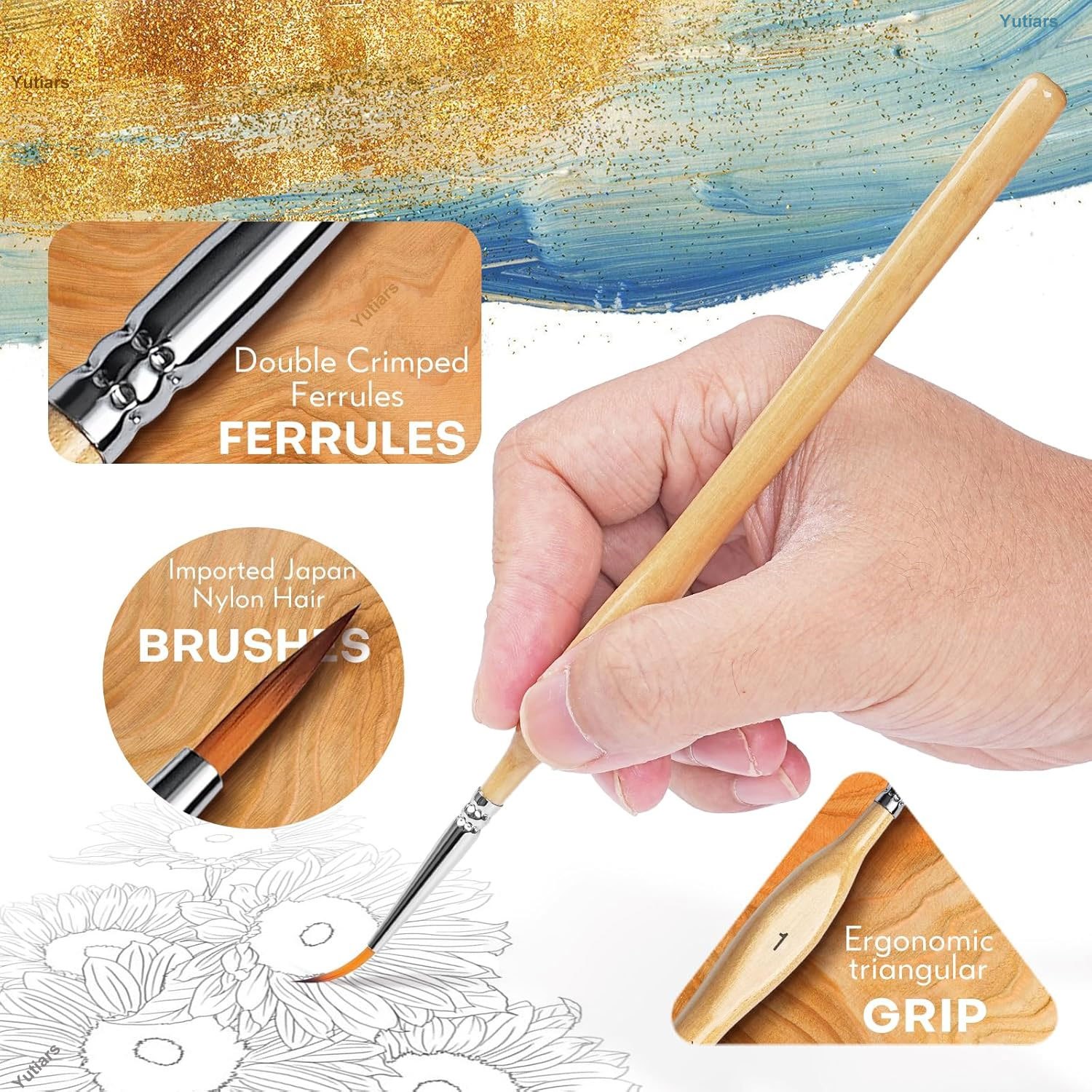 10pcs Precision Paint Brush Se - đánh giá và giá Model Kit Paint Set