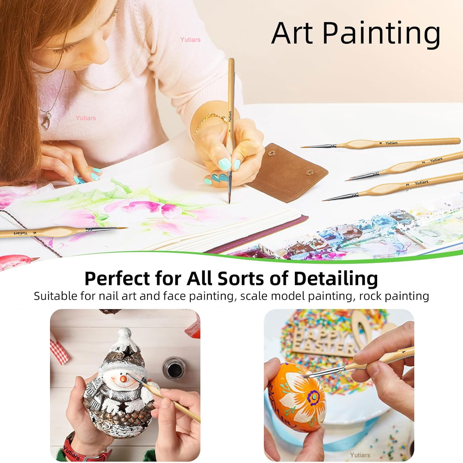10pcs Precision Paint Brush Se - đánh giá và giá Model Kit Paint Set