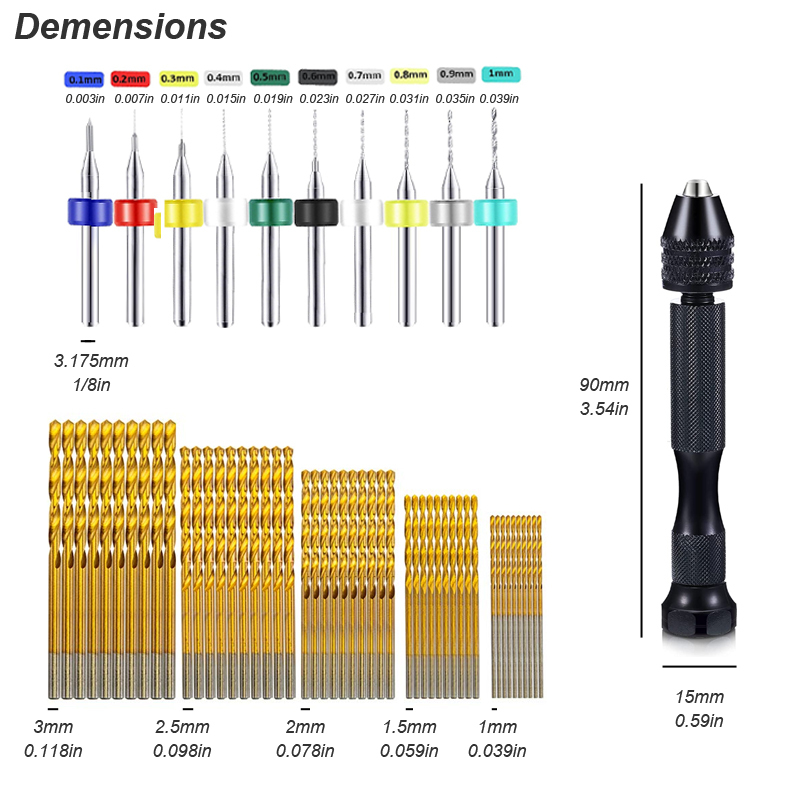 Micro Mini Pin Vise Hand Drill - đánh giá và giá Pin Vice Micro
