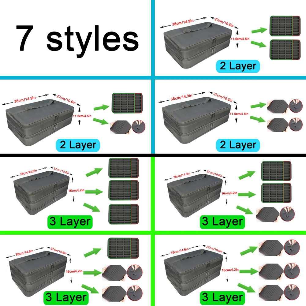 Miniature Figure Storage Box C - đánh giá và giá Model Kit Display Case