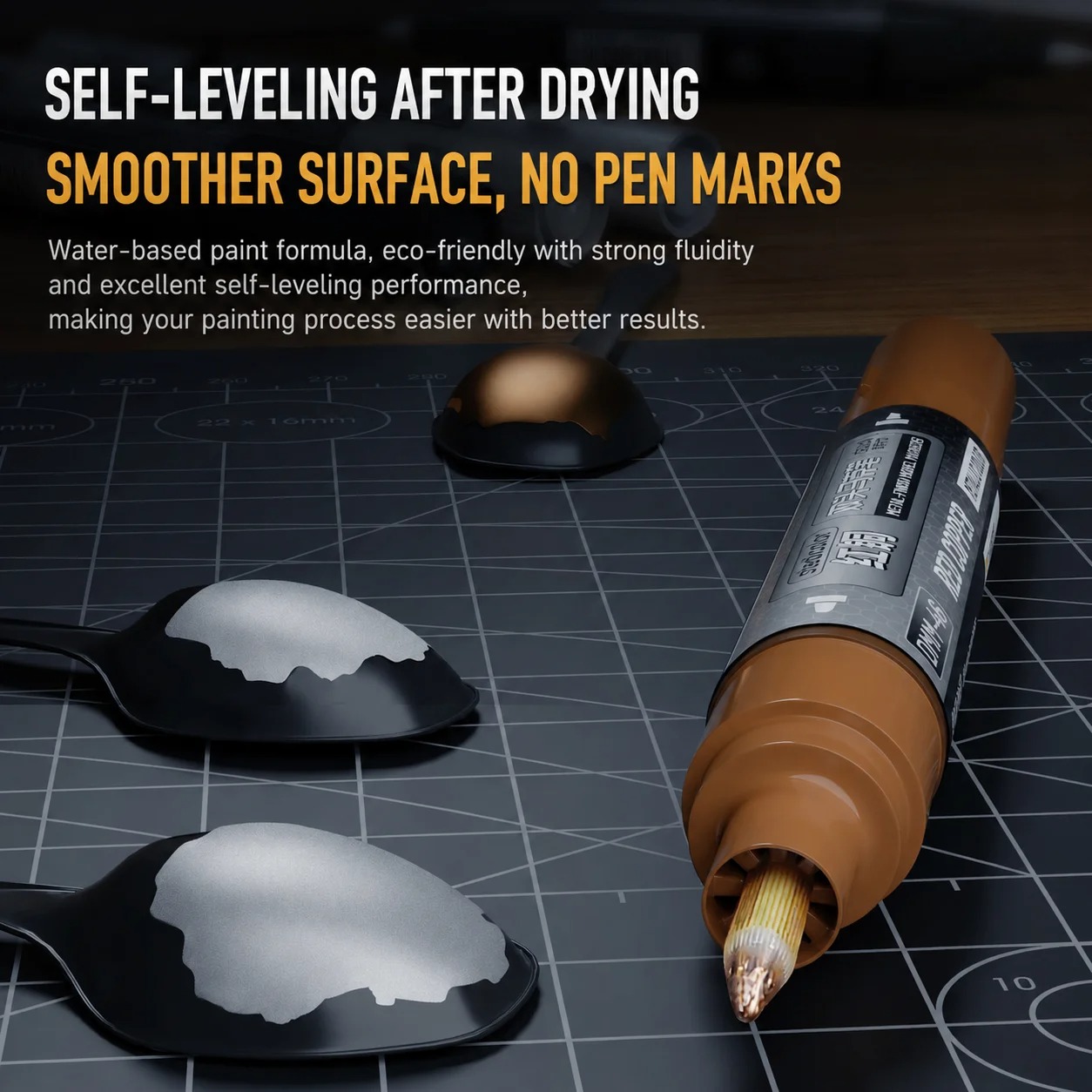 Stedi Dual Nib Metallic Water  - đánh giá và giá Model Kit Paint Set