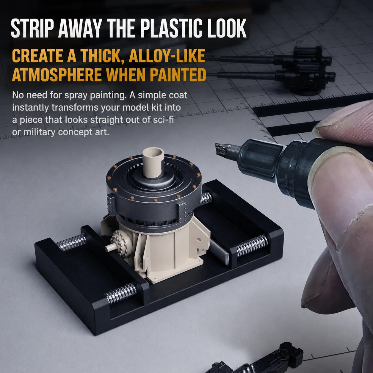 Stedi Dual Nib Metallic Water  - đánh giá và giá Model Kit Paint Set