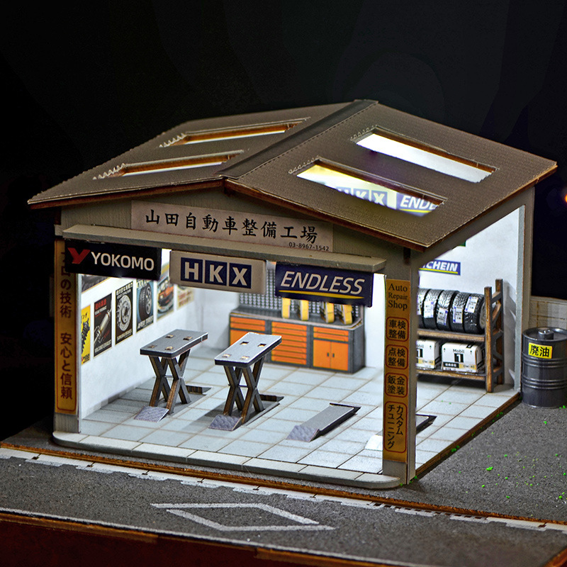 1:64 Scale DIY Auto Repair Sho - đánh giá và giá Model Kit Store