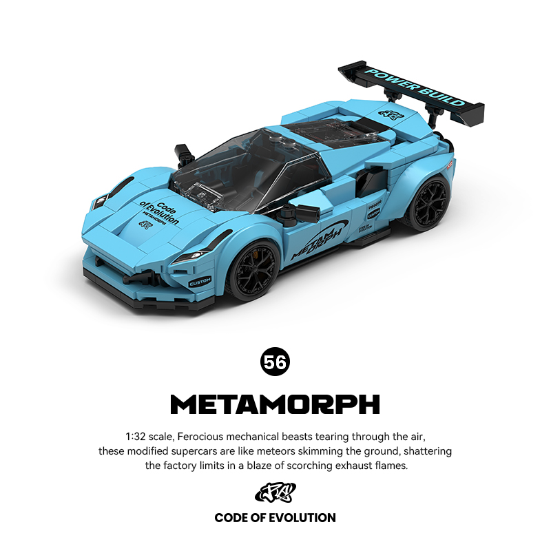 Blue Supercar Building Kit wit - đánh giá và giá Model Kit Display Case