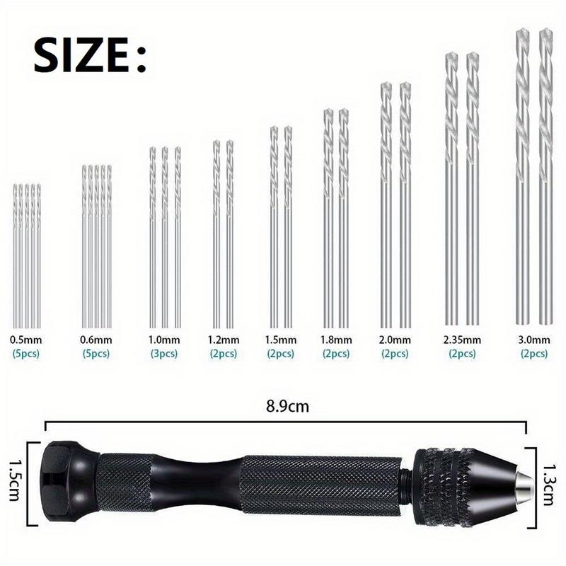 36Pcs/Set Micro Hand Drill Bit - đánh giá và giá Pin Vice Micro