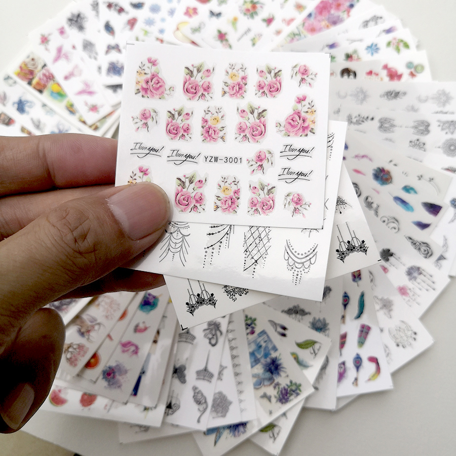 48 Pieces of Nail Art Stickers - đánh giá và giá Waterslide Decal Paper