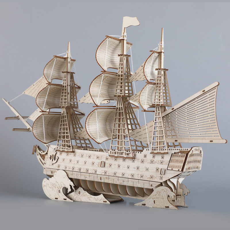 HMS Victory Ship Model Kit 3D  - đánh giá và giá Model Kit Hms Victory