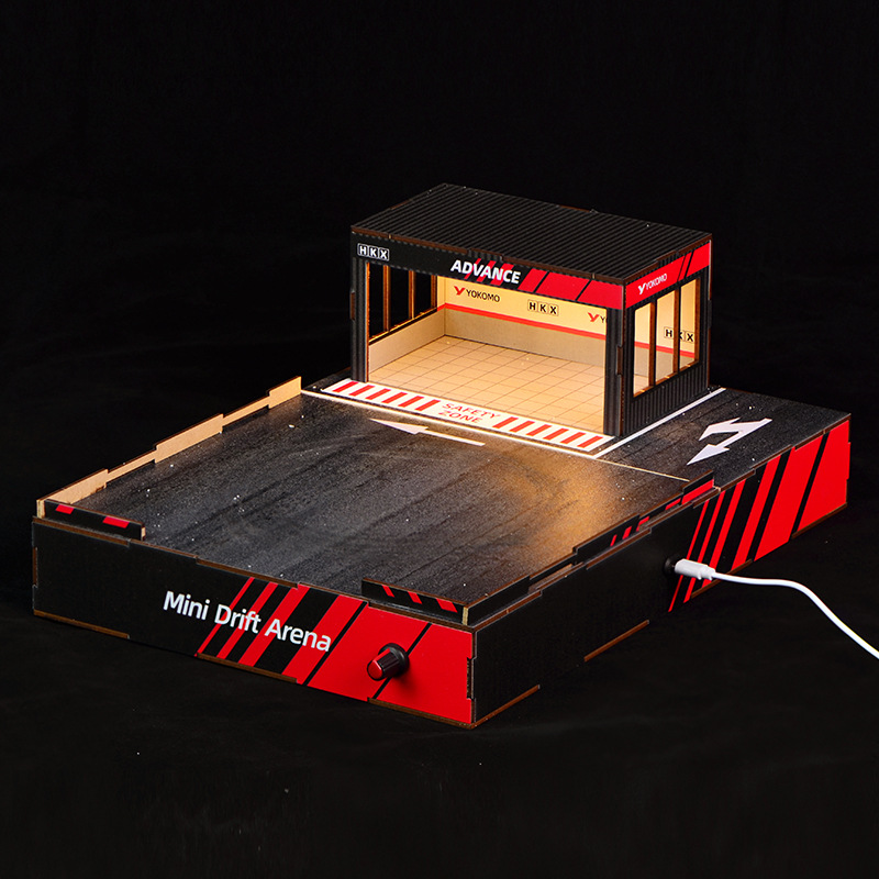 1:64 Scale DIY Drift Track Dio - đánh giá và giá Model Kit Diorama