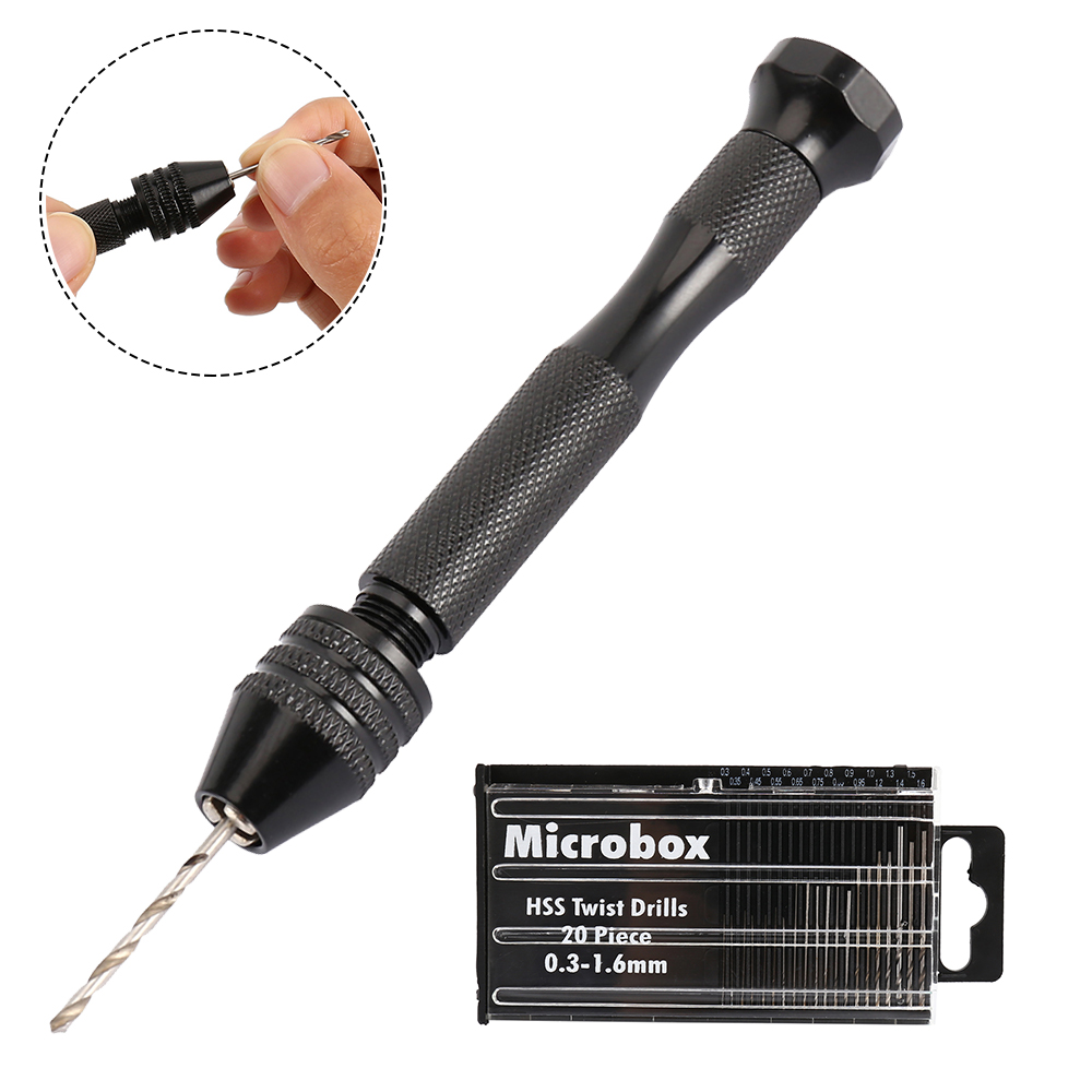 20 Pcs Mini Twist Drill Bits P - đánh giá và giá Pin Vice Micro