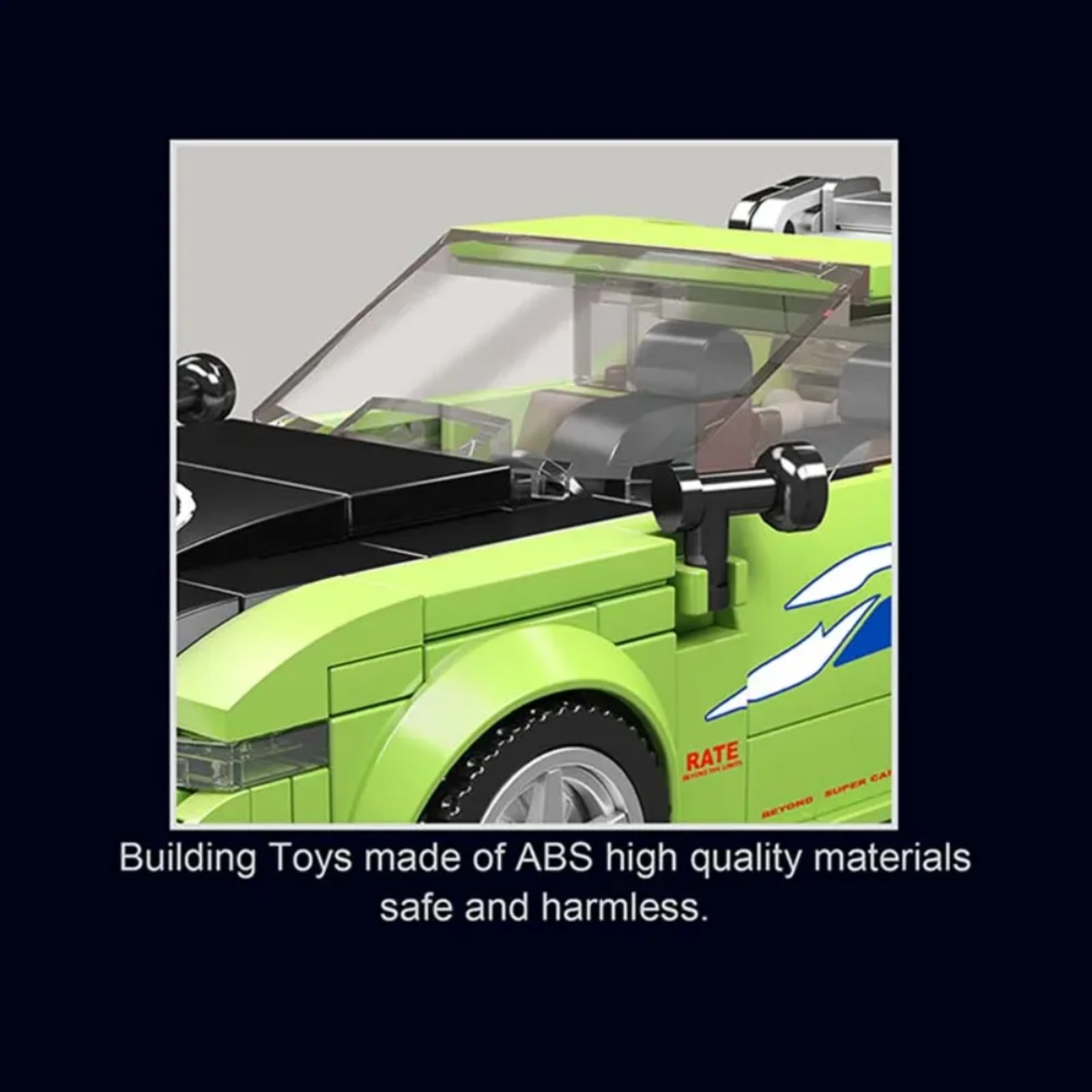 Mould King 27033 Racing Car Mo - đánh giá và giá Model Kit Display Case