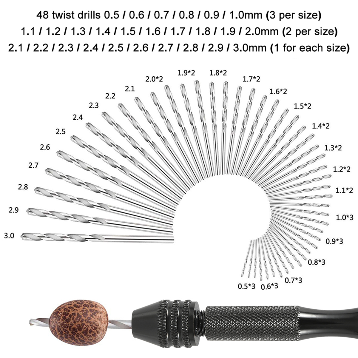 57/21pcs Pin Vise Hand Drill B - đánh giá và giá Pin Vice Micro