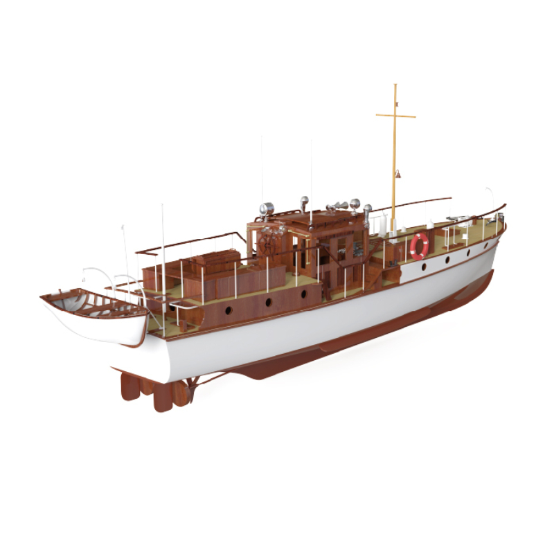 Remote Control Boat 880mm 1/18 - đánh giá và giá Model Kit Yacht