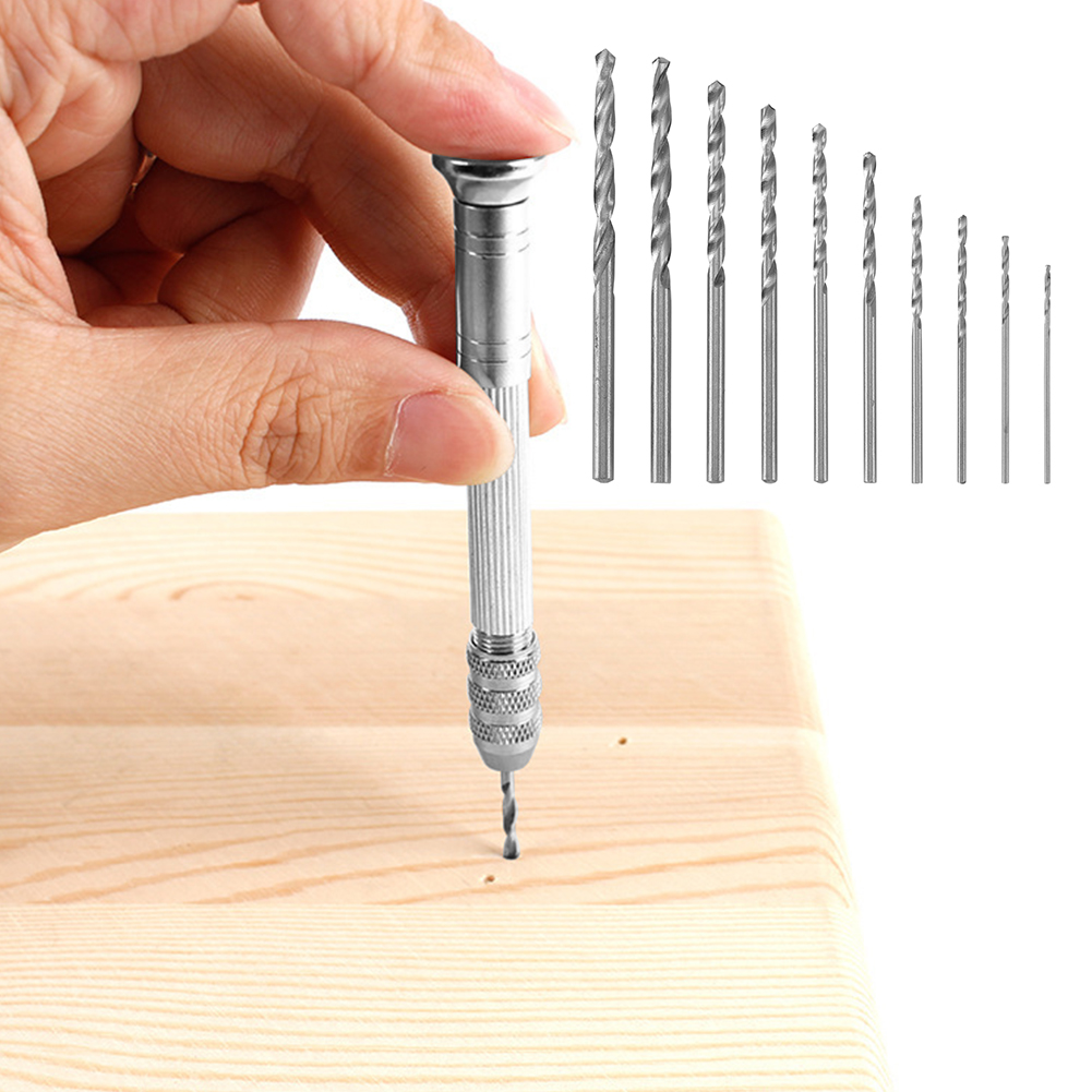 Wood Drill Bit Kit Mini Set Hi - đánh giá và giá Pin Vice Micro