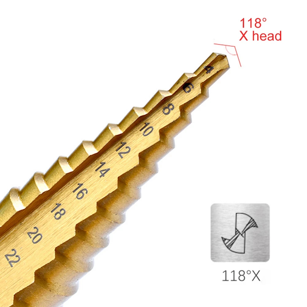 Straight Groove Step Drill Bit - đánh giá và giá Model Kit Cutter