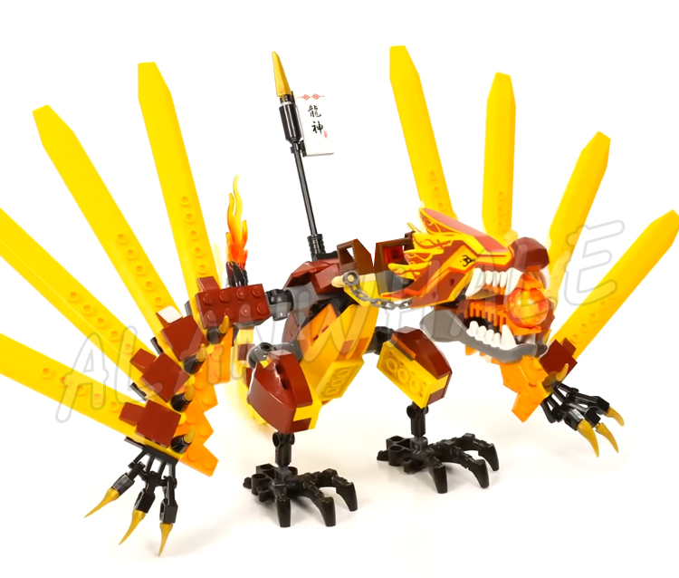 1210pcs Shinobi Fire Temple Fu - đánh giá và giá Model Kit Dragon