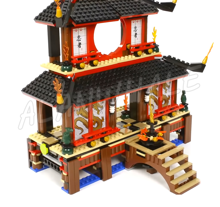 1210pcs Shinobi Fire Temple Fu - đánh giá và giá Model Kit Dragon