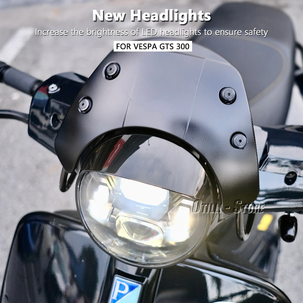 LED Headlight Assembly Black C - đánh giá và giá Model Kit Vespa
